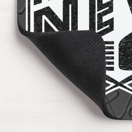 Baseball Hustle Hit & Never Beenden Mouse Mat Mousepad (Ecke)