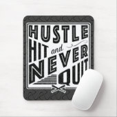 Baseball Hustle Hit & Never Beenden Mouse Mat Mousepad (Mit Mouse)