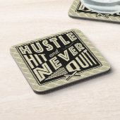 Baseball Hustle Hit nie beenden Untersetzer Set (Linke Seite)