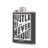 Baseball-Hustle, Hit & Niemals Hip Flask beenden Flachmann (Links)