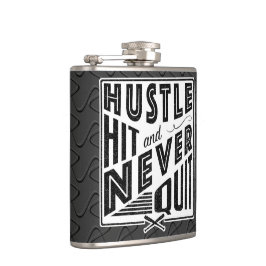 Baseball-Hustle, Hit & Niemals Hip Flask beenden Flachmann
