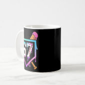 Baseball Ice Cream Drip 67 Player Dabbing Six Seve Kaffeetasse (Vorderseite Links)