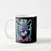 Baseball Ice Cream Drip 67 Player Dabbing Six Seve Kaffeetasse (Links)