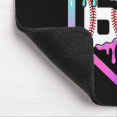 Baseball Ice Cream Drip 67 Player Dabbing Six Seve Mousepad (Ecke)