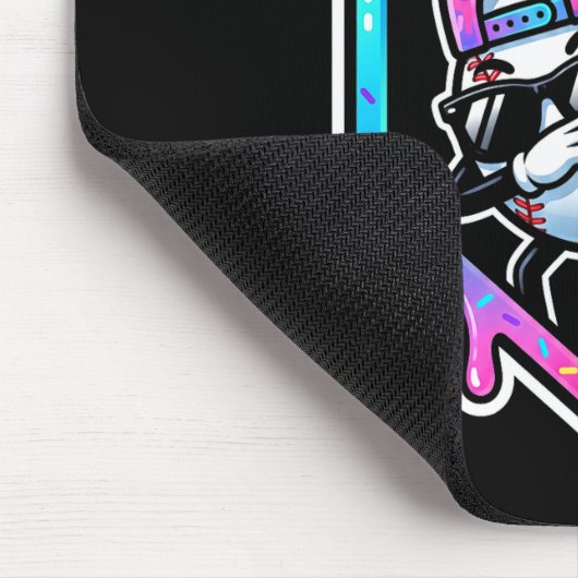 Baseball Ice Cream Drip 67 Player Dabbing Six Seve Mousepad (Ecke)