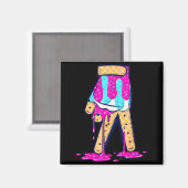 Baseball Ice Cream Drip Boys Glove Sprinkles Baseb Magnet (Vorderseite/Rückseite)