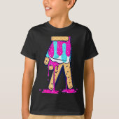 Baseball Ice Cream Drip Boys Glove Sprinkles Baseb T-Shirt (Vorderseite)