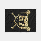 Baseball Ice Cream Drip Camo Number 67 Player 67th Fleecedecke (Vorderseite (Horizontal))