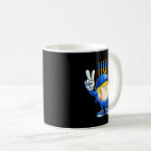 Baseball Ice Cream Drip Dreidel Happy Hanukkah Boy Kaffeetasse (VorderseiteRechts)