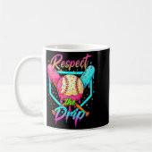 Baseball Ice Cream Drip Number 67 Player 67 Respec Kaffeetasse (Links)