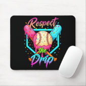 Baseball Ice Cream Drip Number 67 Player 67 Respec Mousepad (Mit Mouse)