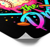 Baseball Ice Cream Drip Number 67 Player 67 Respec Poster (Ecke)