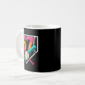 Baseball Ice Cream Drip Number 67 Player 67th Birt Kaffeetasse (Vorderseite Links)