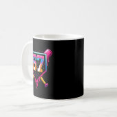 Baseball Ice Cream Drip Number 67 Six Seven Meme C Kaffeetasse (Vorderseite Links)