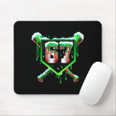 Baseball Ice Cream Drip Number 67 Six Seven Meme C Mousepad (Mit Mouse)