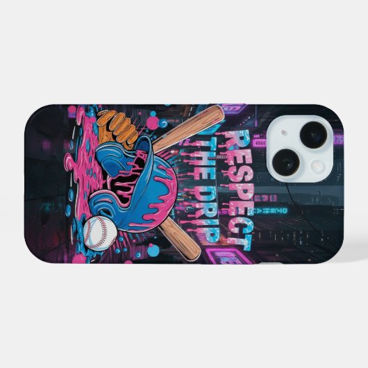 Baseball Ice Cream Drip With Sprinkles Home Plate iPhone 15 Hülle (Rückseite (Horizontal))