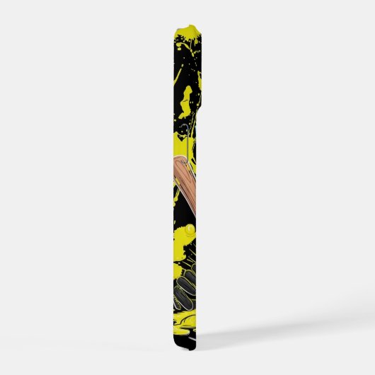 Baseball Ice Cream Drip With Sprinkles Home Plate iPhone 15 Hülle (Rechte Seite)