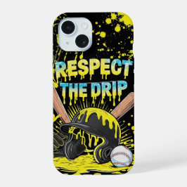 Baseball Ice Cream Drip With Sprinkles Home Plate iPhone 15 Hülle