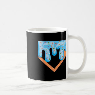 Baseball Ice Cream Dripping Baseball Zuhause Plate Kaffeetasse