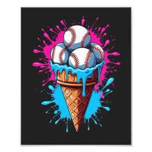 Baseball Ice Fotodruck