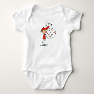 Baseball, ich bin 1 baby strampler