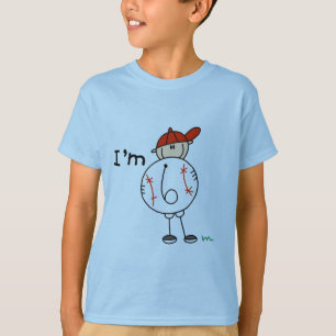 Baseball, ich bin 6 Hemden und Geschenke T-Shirt