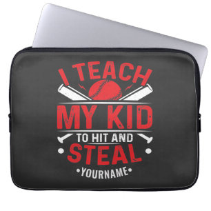 Baseball ich lehre mein Kind zu schlagen und zu st Laptopschutzhülle