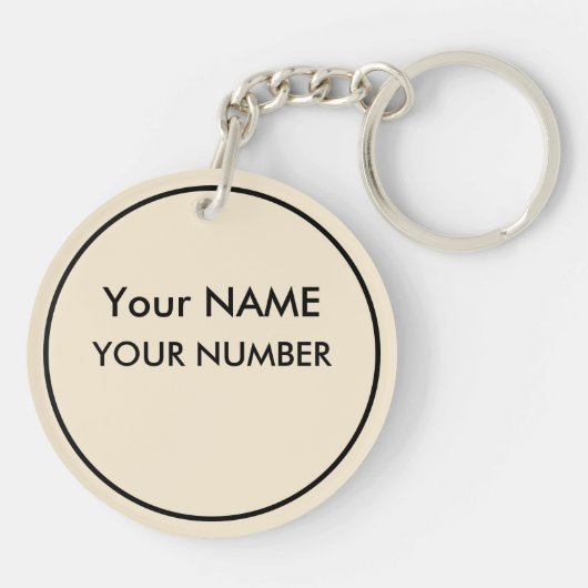 Baseball Identifikations-Tasche UMBAU oder Schlüsselanhänger (Rückseite)