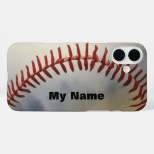 Baseball Ihr Name iPhone 16 Plus Hülle