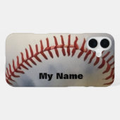 Baseball Ihr Name iPhone Hülle (Rückseite (Horizontal))