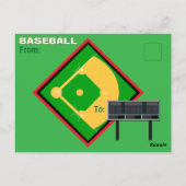 Baseball Ihre Fotos und Textsport Postkarte (Rückseite)