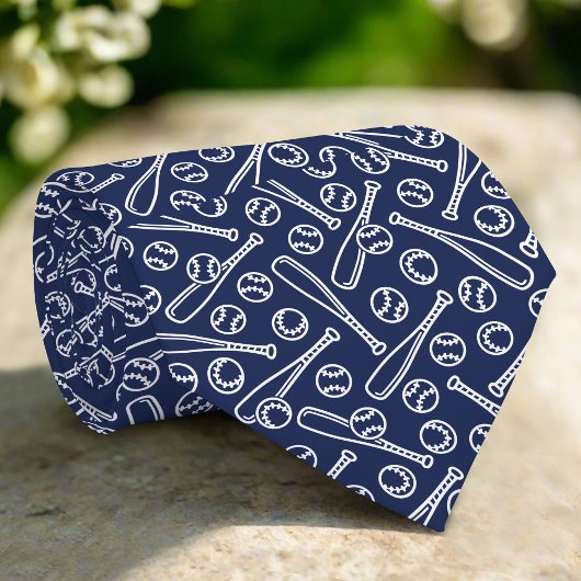 Baseball-Ikonen zum Vatertag der Marine Krawatte