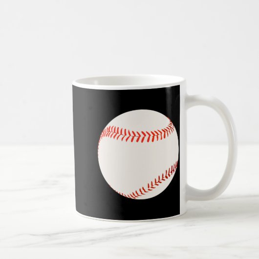 Baseball-Illustration Kaffeetasse (Rechts)