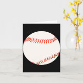 Baseball-Illustration Karte (Gelbe Blume)