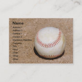 Baseball im Dreck Visitenkarte (Vorderseite)
