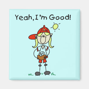 Baseball I'm Good T-Shirts und Geschenke Magnet