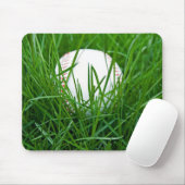 Baseball im Gras Mousepad (Mit Mouse)