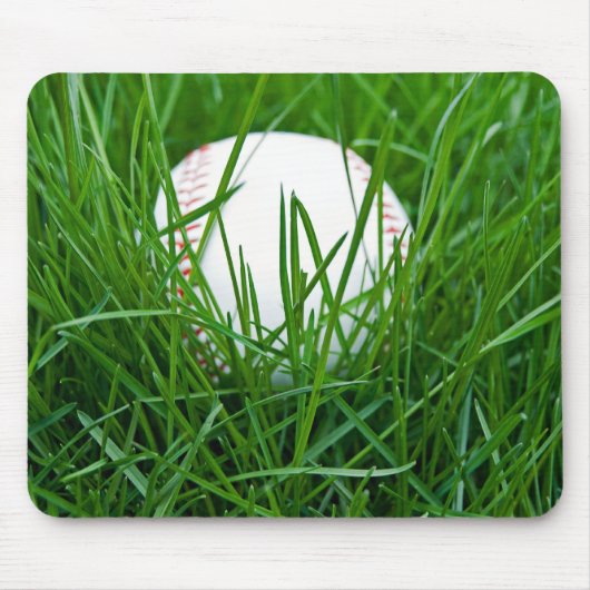 Baseball im Gras Mousepad (Vorne)
