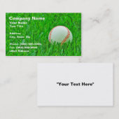 Baseball im Gras Visitenkarte (Vorne/Hinten)