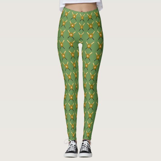 Baseball im Mitt Leggings (Vorderseite)