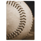 Baseball im Sepia Klemmbrett (Rückseite)