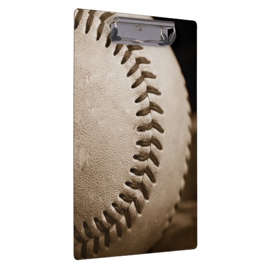 Baseball im Sepia Klemmbrett (Rechts)
