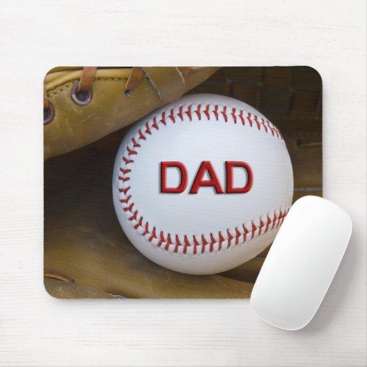 Baseball im Sporthandschuh Mousepad (Mit Mouse)