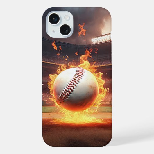 Baseball im Stadion iPhone Hülle (Rückseite)