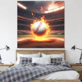 Baseball im Stadion Leinwanddruck (Insitu (Schlafzimmer))