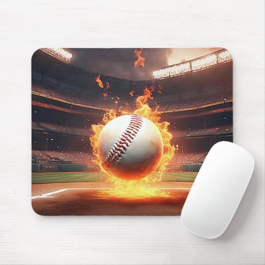Baseball im Stadion Mousepad (Mit Mouse)