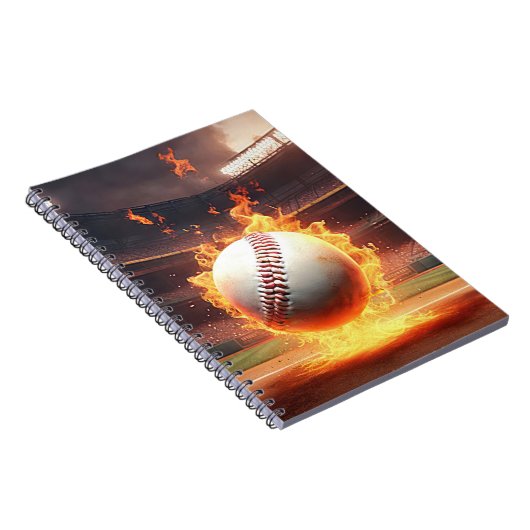 Baseball im Stadion Notizblock (Rechte Seite)