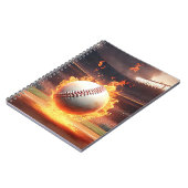 Baseball im Stadion Notizblock (Linke Seite)