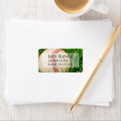 Baseball in den Grass-Adressenmarken Adressaufkleber (Insitu)