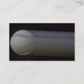 Baseball in der Bewegung Visitenkarte (Rückseite)